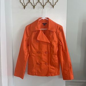 Nautica orange blazer jacket size 6